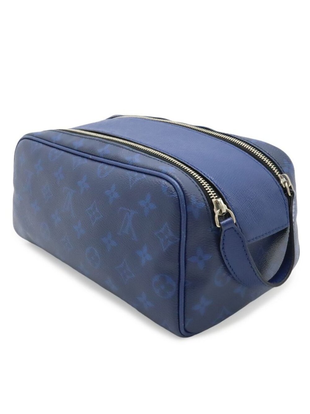 Louis Vuitton Taigarama Dopp Kit Clutch Handbag Cobalt Blue - Picture 2 of 8